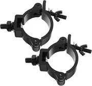 BAZEITFLOW 2Pcs Aluminum Alloy Stage Light Hooks Durable Lamp Clamps for LED Moving Head Lights Quick Install Truss Accessories for Secure Stage Setup