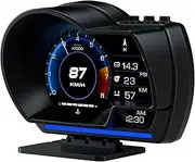 wiiyii Car HUD Head Up Display P6, OBD+GPS Smart Gauge, Works Great for Most Cars (190 Grams)