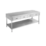 SWBD-7-1800 Work bench with 4 Drawers and Undershelf
