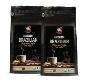 Fair trade coffee - BRAZILIAN WHOLE BEANS COFFEE ORGANIC - Single origin 2 Pack