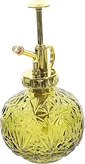 HIAKDOFT Vintage Glass Plant Mister Spray Bottle Clear Watering Pot with Pump for Use Durable Labor Saving Design for Gardening Cleaning