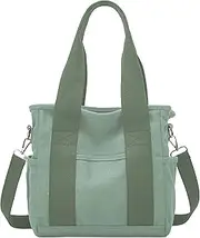 [Jusavie] Tote Bag for Women Canvas Hobo Bag Mini Tote Handbag Satchel Bag Crossbody Bag Travel Bag Shoulder Bag 2023