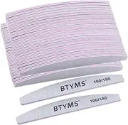 50 Pieces Nail Files for Acrylic Nails, Limas 100/180 Grit Nail Buffing Files Doubled Sides Emery Boards