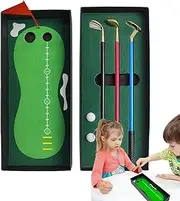 Golf Pens | Small Desktop Golf - Small Desktop Golf Set Including Putting Green, Flag, 3 Golf Clubs Pens and 2 Balls for Men, Dad