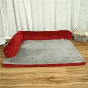 Luxury Plush Dog Bed - Calming Pet Sofa for Small, Medium & Large Dogs