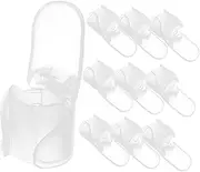BIUDECO Nail Polish Covers 10pcs U-shaped Protectors Latex Nail Art Armor for Home Professional Use