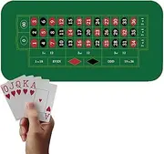 Poker Table Cloth | Holdem Poker Mat 120x60cm,Anti-Slip Poker Mat, Poker Table Top Mat for Poker Party, Theme Party, Poker Night
