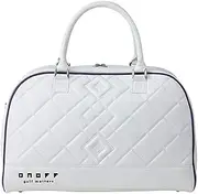 ONOFF OV7921-01 Boston Bag, White x Purple