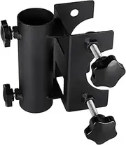 VANROUG Parasol Holder Patio Umbrella Stand Mount Umbrella Stand Bench Buddy Umbrella Holder Fixed Clip Umbrella Clamp for Deck,Chair,Desk,Dock,Beach Courtyard Balcony,Tables,Boats,Tailgates…