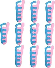 Baluue Nail Art Toe Separator 10 Pairs of Sponge Toe Separators for Manicure Accessory Random Color