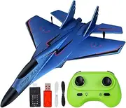 RC Planes for Kids, 2.4GHz RC Fighter Plane Toy Model Toy, Pull Back Foam Aircraft Toy Airplane Model with Light for Beginner & Kids