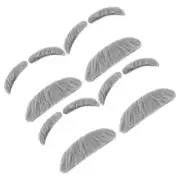 4 Sets Artificial Fake Beard Mustache Funny Brows Make up Kit