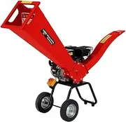 Ducar Wood Chipper Garden Mulcher Shredder 7hp Petrol Motor Grinder - Z07 Red