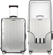 [BITUSIC] Clear PVC Luggage Cover Protector, Waterproof Dustproof Suitcase Cover for Travel, Carry on Luggage Protection Coverfor 30 Inch Luggage,Durable Carry-On Luggage Protection Cover