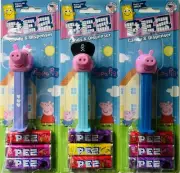 Peppa Pig PEZ Dispensers - PEPPA, PIRATE GEORGE and GEORGE - MOC