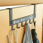 Universal Over Door Hook Hanger No Punch Home Storage Rack New Coat Rack