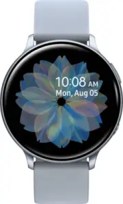 Samsung - GalaxyWatch Active2 Smart watch-44mm Aluminum-Cloud Silver