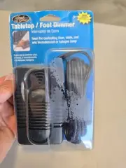 Touch & Glow Foot- Controlled Table-Top 600 Watt Incandescent Lamp Dimmer