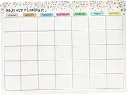 Magnetic Calendar Planning Board Sticker for Refrigerator Monthly Planner Whiteboard with Smooth Writing Surface for Do Lists and Reminders Kitchen