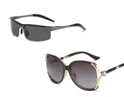 2 Pairs Men & Lady's Fashion Version Polarized HD Lens Sunglasses Outdoor Sports