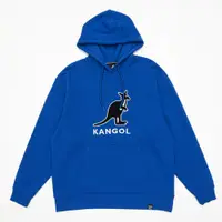 在飛比找蝦皮商城優惠-KANGOL 英國袋鼠 中性長袖帽T 深藍 大LOGO KA