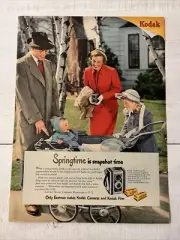 1950 Vintage ad Kodak Cameras And Film Springtime Is A Snapshot