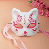 在飛比找ETMall東森購物網優惠-日式半臉PVC寫真火花大會貓面具