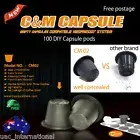 5x100 DIY Coffee Capsules Nespresso Espresso Machine Compatible Empty Pods_5 box