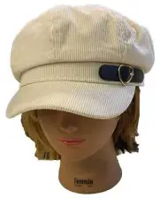 Lady Women Cadet Newsboy Corduroy Fashion Vintage Octagon Hat Cap