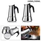 200/300ml Stainless Steel Maker Cup Percolator Moka Pot Stove Espresso Coffee