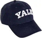 Desert Cactus Yale University Baseball Hat Bulldogs Brimmed Embroidered Hats Cap Adjustable Cloth Strap Adult (Style B1) Blue, Blue, One Size