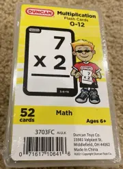 MULTIPLICATION Duncan Flash Cards