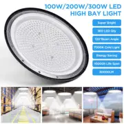 High Bay Industrial Lights UFO LED 100W 200W 300W Warehouse Shed Factory Lamps