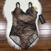 Miraclesuit Women's Size 16 Animal Leopard Savannah Siren One Piece Swimsuit