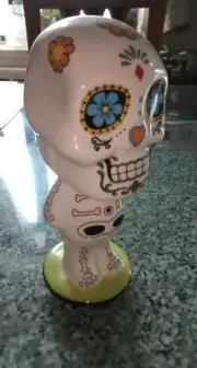 Ceramic Day of the DeadBobble Head 6.3"NEW