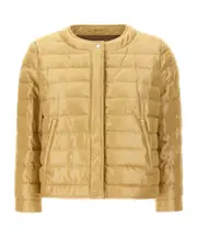 lurex quilted down jacket IT40,IT38 Nude