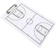 Double Sided Basketball Coaching Clipboard with Magnetic Pieces Marker Pen Holder and Full Half Court Design Portable Dry Erase Whiteboard for Training and Strategy Planning