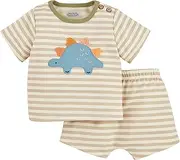 [Mud Pie] Children's Dino Applique Short Set; 3-6M, Dino