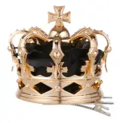 Blonde Crown Hairpin Bride Man Prom Queen Halloween Costume Masquerade King Hat