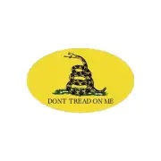 Oval Don't Tread On Me Flag Sticker