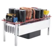 1800W DC DC Voltage Converter CV Boost Converter Step Up Adjustable Module Power Supply 40A 10V-60V silver red
