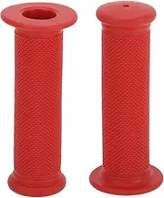 X AUTOHAUX Bike Handlebar Grips Covers 117mm Long Lightweight | Bicycle End Grips Protector Red 1 Pair