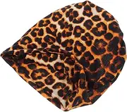 [NOLITOY] Winter Headwear Women's Bandana Leopard Print Confinement Cap Reusable Neck Warmer Beanie Neck Warmer Face Mask Beanie