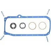 Fel-Pro Oil Pan Gasket Set - Rubber, Chevrolet Small Block 1986 On, FEOS34500R