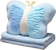 Butterfly Throw Pillow, Butterfly Shaped Pillow Nap, Huggable Stuffed Dolls, Multipurpose Functionality, Cozy Blanket Included, 30x42cm, For Kids, Adults, Home Decorations