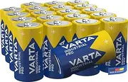 Varta Industrial C Alkaline Batteries LR14, Made in Germany - Pack of 20