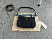Tory Burch Kira Denim Mini Bag Navy Blue 88038