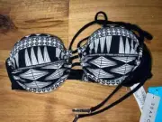 NEW WITH TAGS LADIES SEAFOLLY FUTURE TRIBE BUSTIER BIKINI TOP