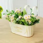 Portable Railing Planter Box Wall Mounted Pastoral Flower Utensils