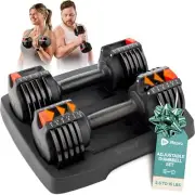 Lifepro Adjustable Dumbbells Set 15Lbs Pair Adjustable For Women/Men at Home Gym